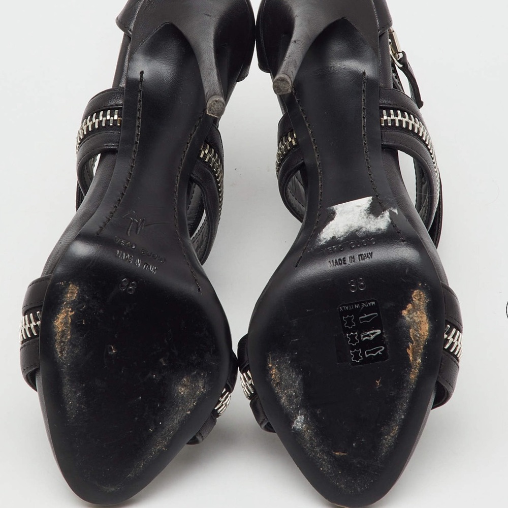 Giuseppe Zanotti Zipper Gladiator Heels - Picture 3 of 3